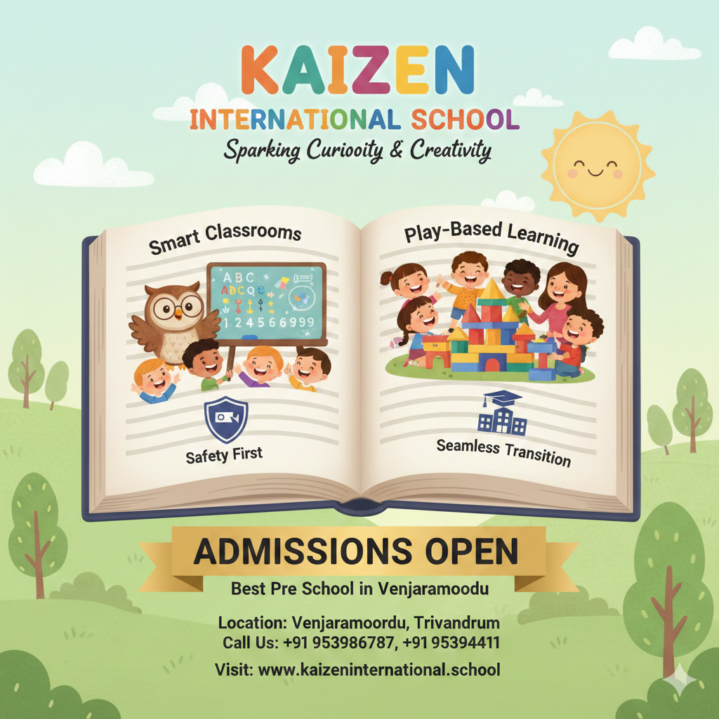 Admissions Open: Best Pre School in Venjaramoodu