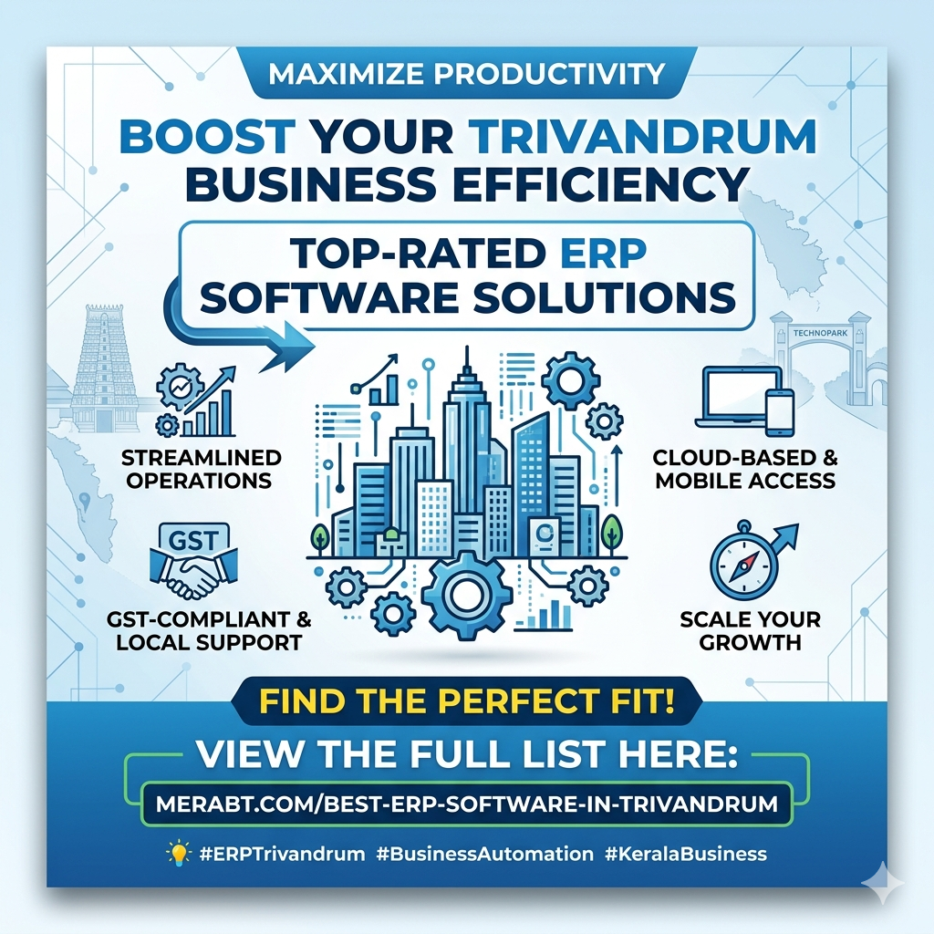 Top-Rated ERP Software Solutions in Trivandrum | Boost Your Business Efficiency