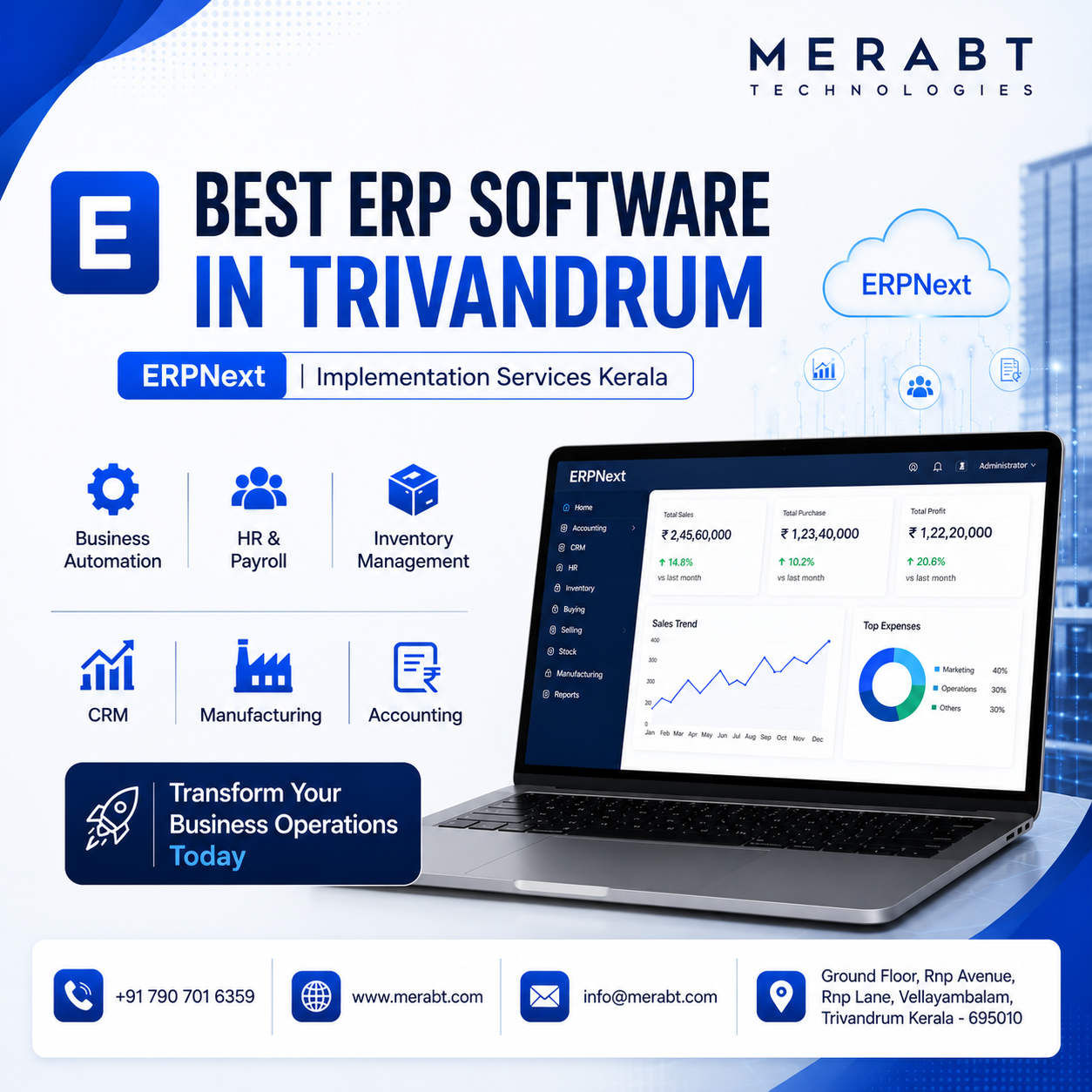 Best ERP Software in Trivandrum | ERPNext Implementation Services Kerala
