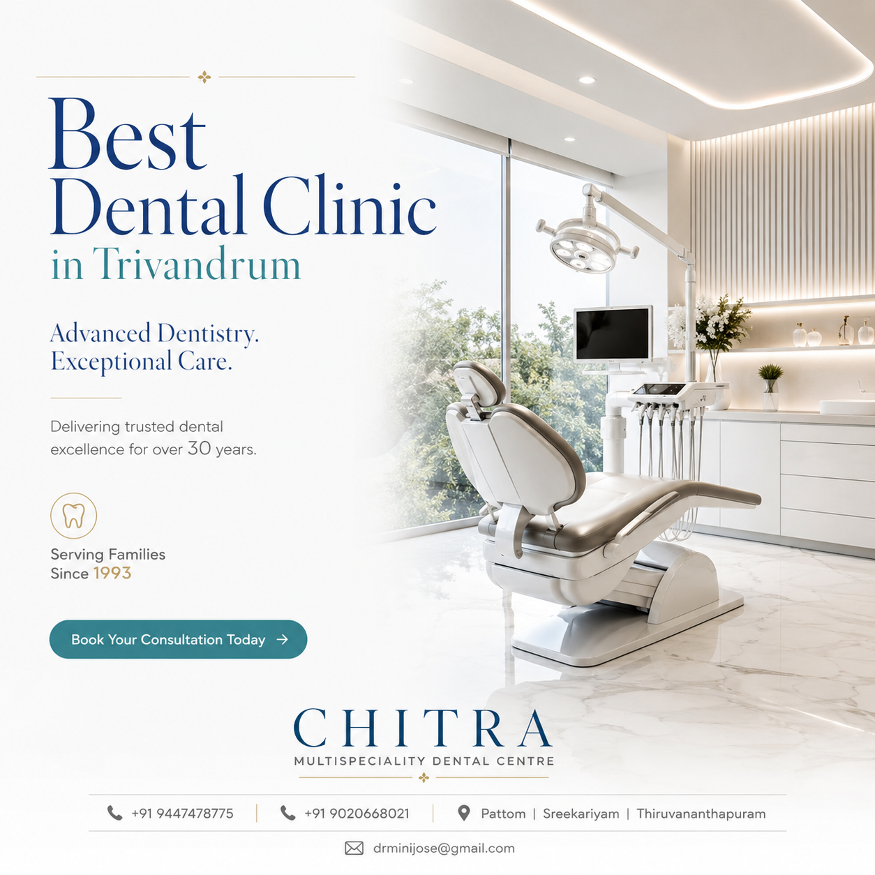 Trusted Dental Care in Trivandrum – CHITRA Multispeciality Dental Centre