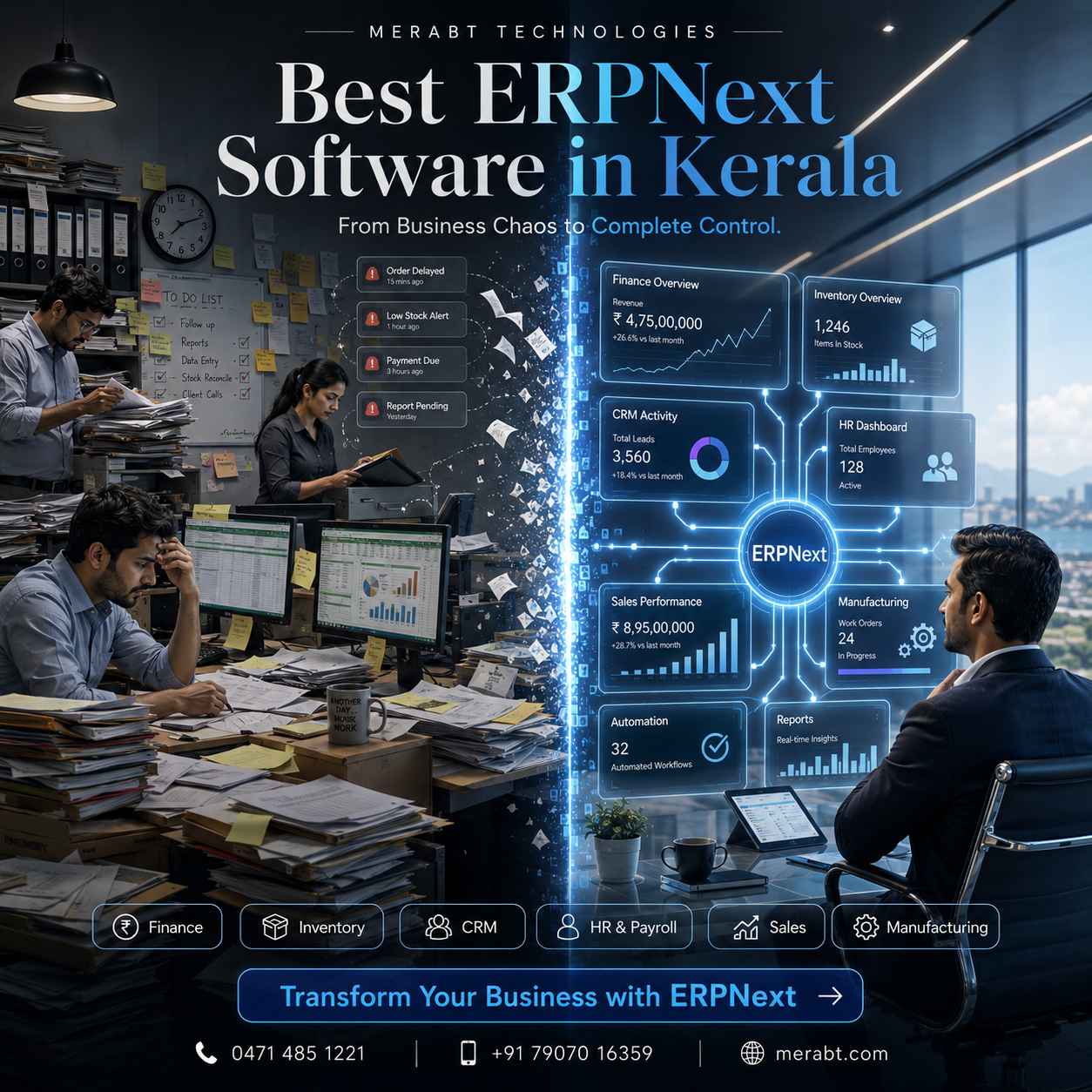 Best ERPNext Software in Kerala – Simplify Your Business with Merabt Technologies