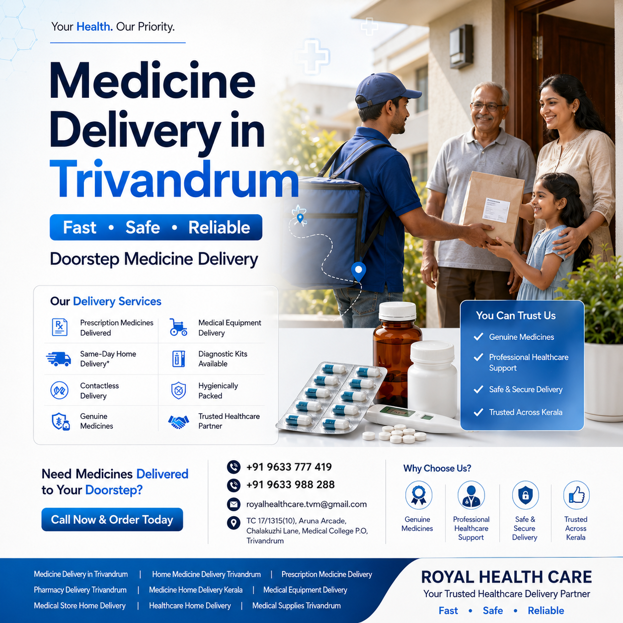 Medicine Delivery in Trivandrum | Royal Health Care