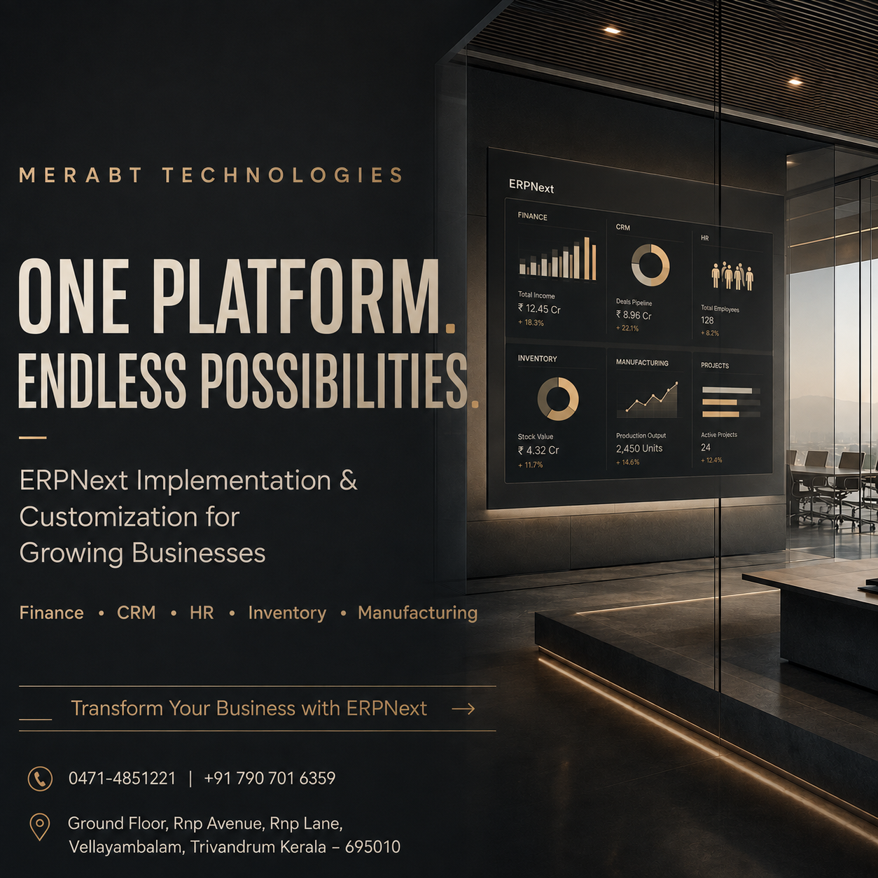 Best ERPNext Software & Implementation Services in Kerala | Merabt Technologies