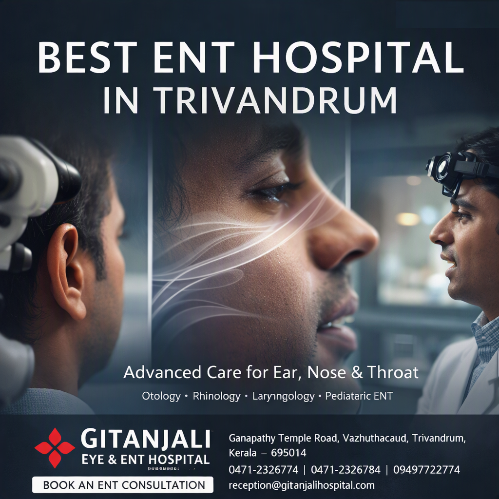Best ENT Hospital in Trivandrum – Gitanjali Eye & ENT Hospital
