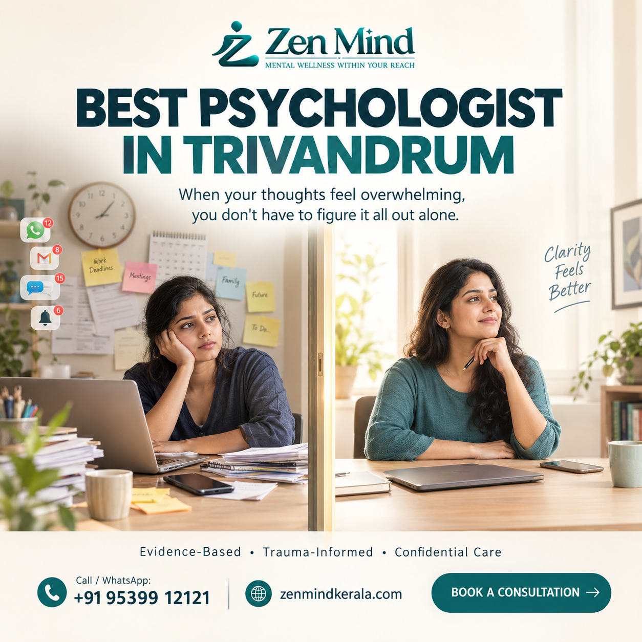 BEST PSYCHOLOGIST IN TRIVANDRUM | Zen MInd
