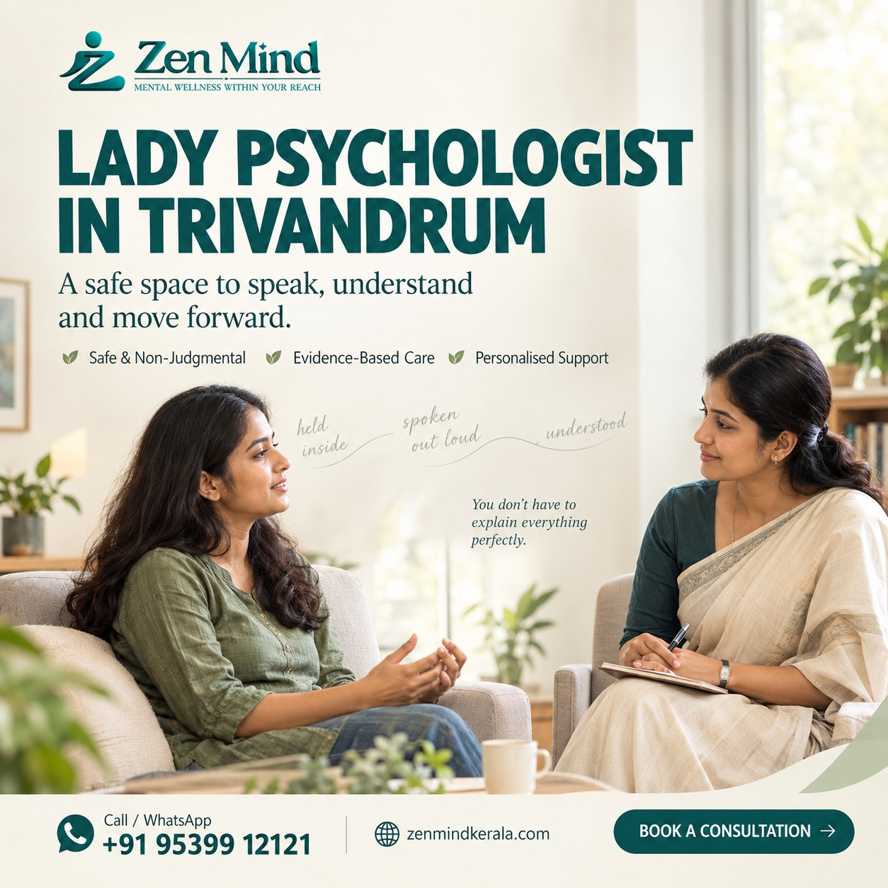 LADY PSYCHOLOGIST IN TRIVANDRUM